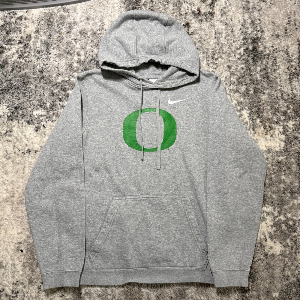 Nike Oregon Ducks‎ Hoodie Mens Small Gray Fleece Pullover NCAA Sweatshirt S